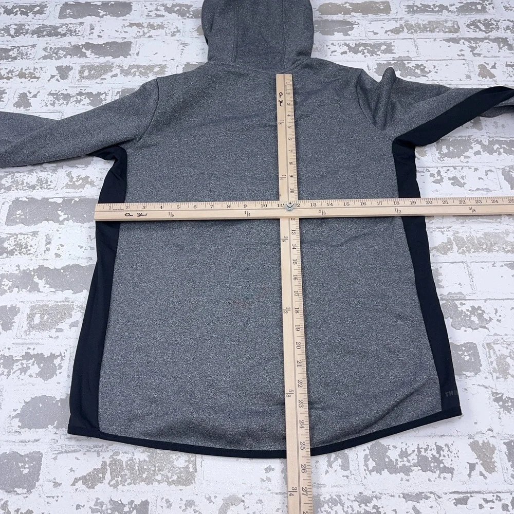 Nike Hoodie Women Large Gray Black Therma Fit Sweatshirt Sweater Performance A72